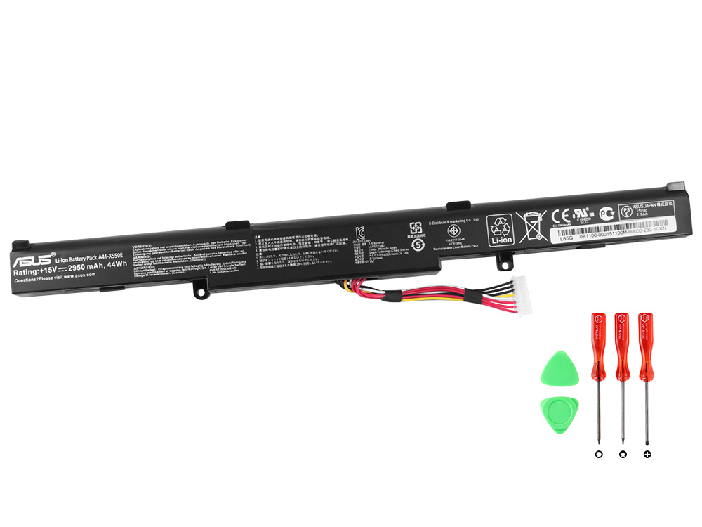 Original 2950mAh 44Wh 4 Cell Battery Asus K751MA
