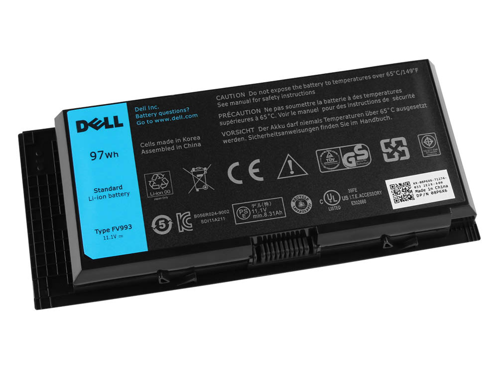 Original 97Wh 9 Cell Dell Precision M6800 P30F M4800 P20E Battery