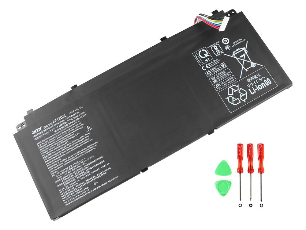 Battery Acer AP15O5L AP1505L 4670mAh 53.9Wh