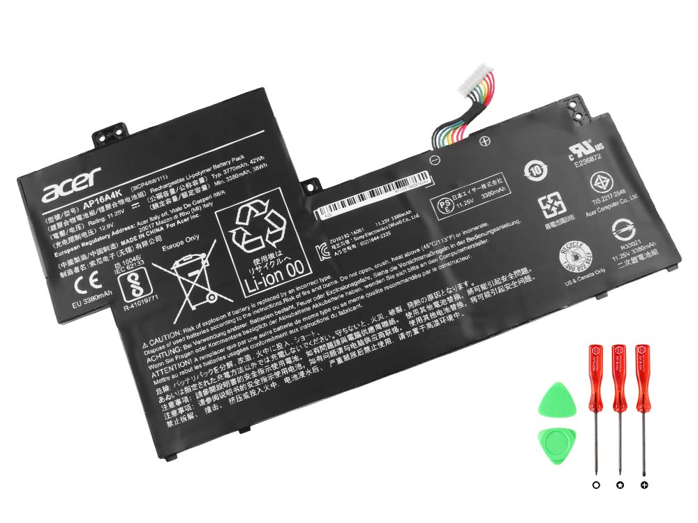 Original 3770mAh 42Wh Battery Acer Aspire One Cloudbook AO1-132-C3WT