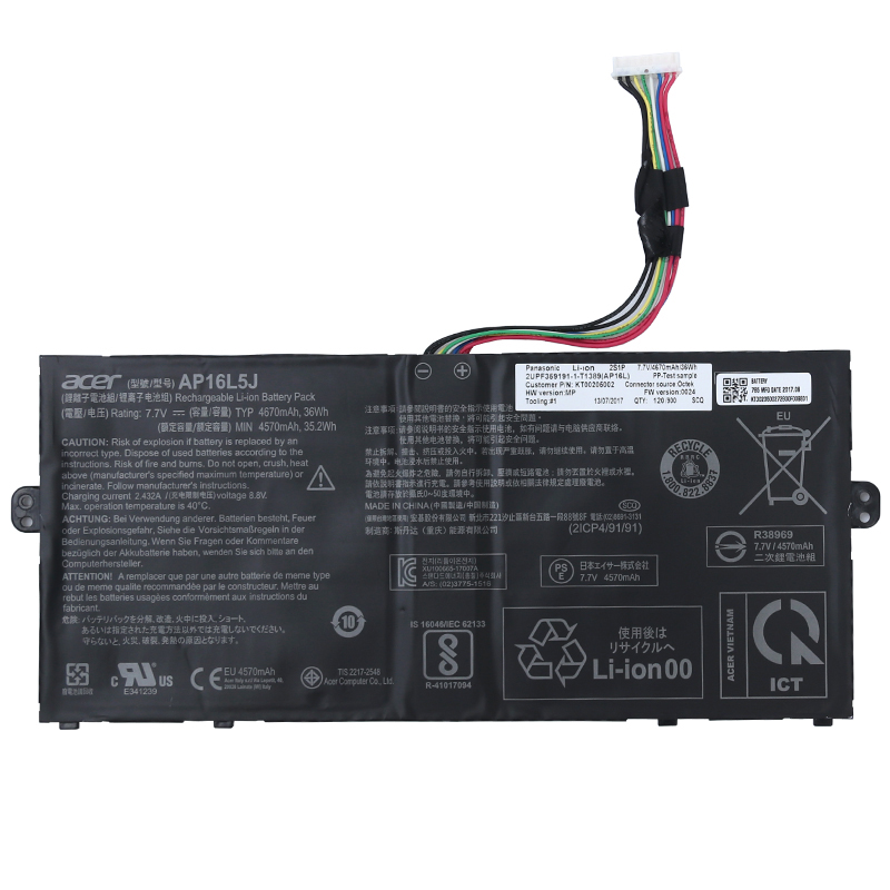 4670mAh 36Wh Battery Acer Switch 3 SW312-31-C8ZK