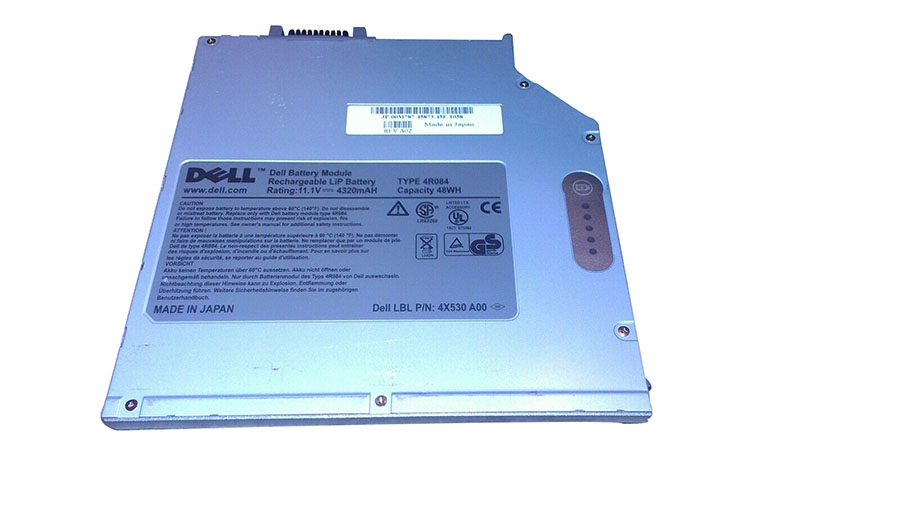 Original Dell 0M787 Media Bay Battery 48Wh 4320mAh 6-Cell