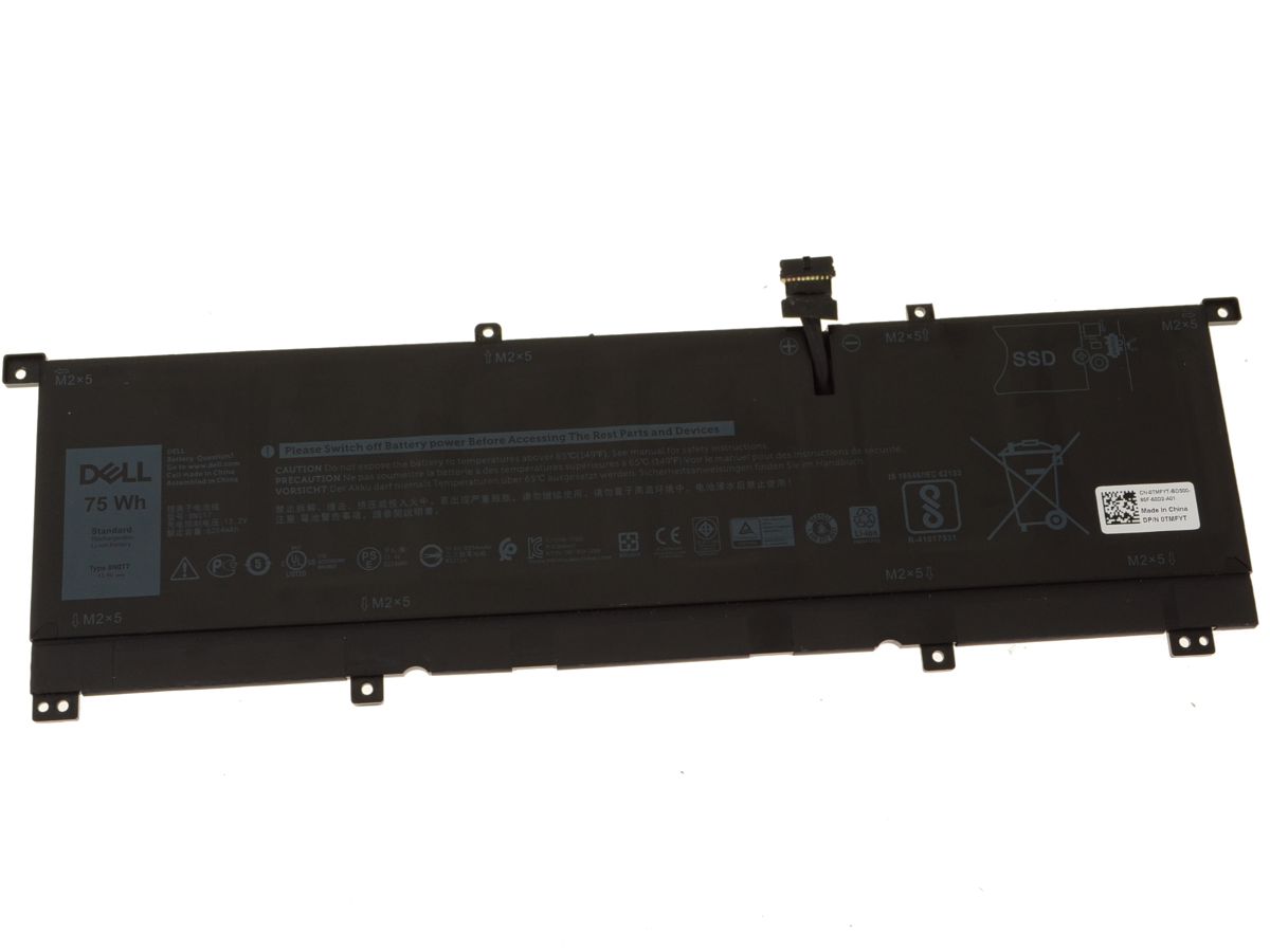 Original 6580mAh 75Wh 6-Cell Dell XPS 15 9575 P73F001 Battery