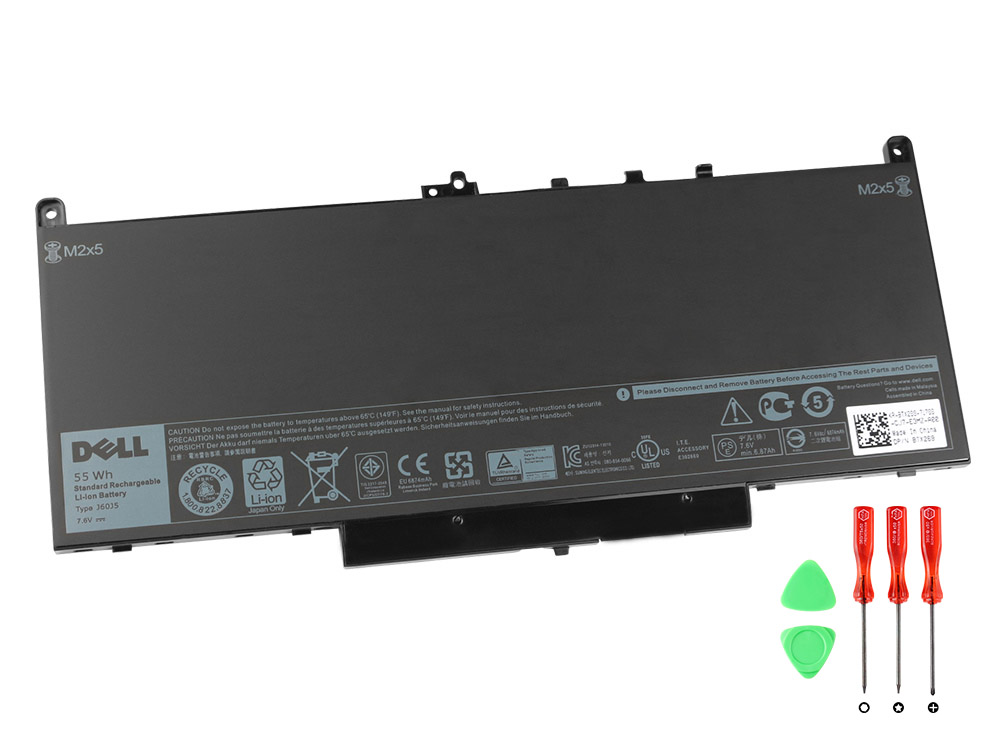 Original 7080mAh 55Wh 4 Cell Dell Latitude 12 E7270-751C6 Battery