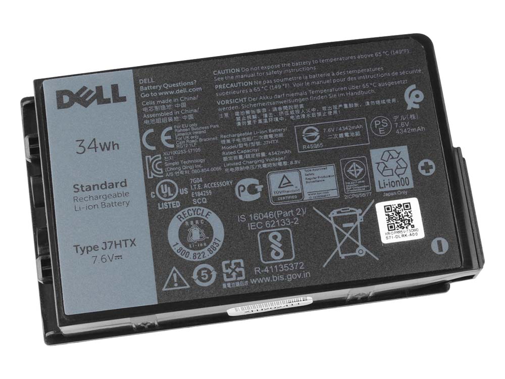 Original 4342mAh 34Wh Battery Dell 451-BCDH J82G5