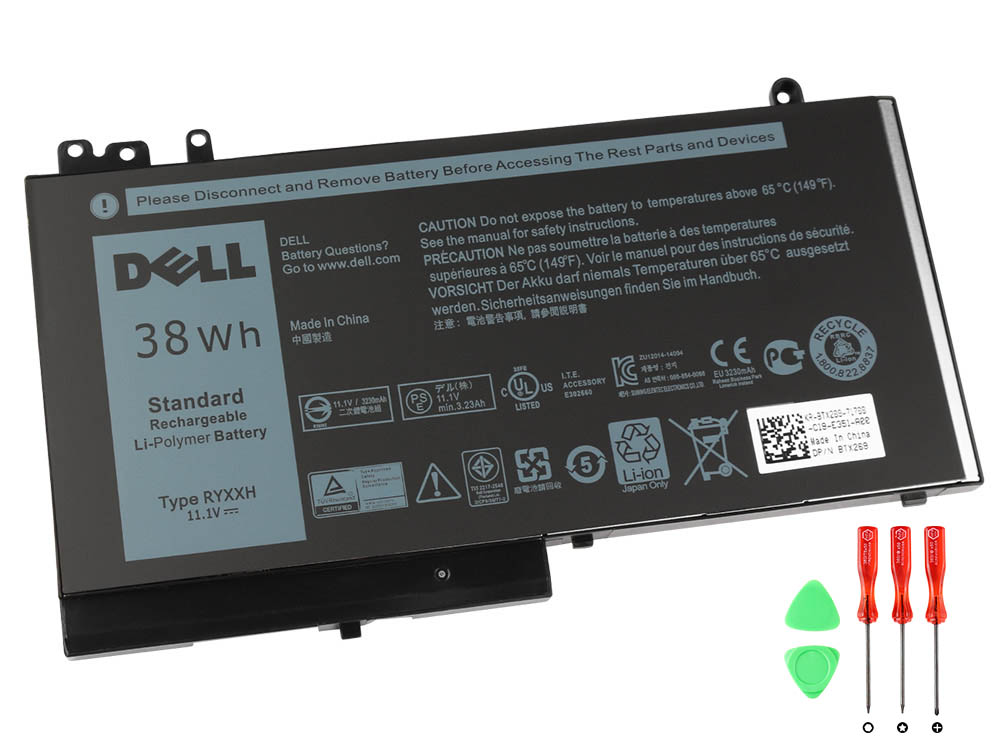 Original 38Wh 3-Cell Dell 5TFCY VYXTW 9P4D2 VVXTW Battery