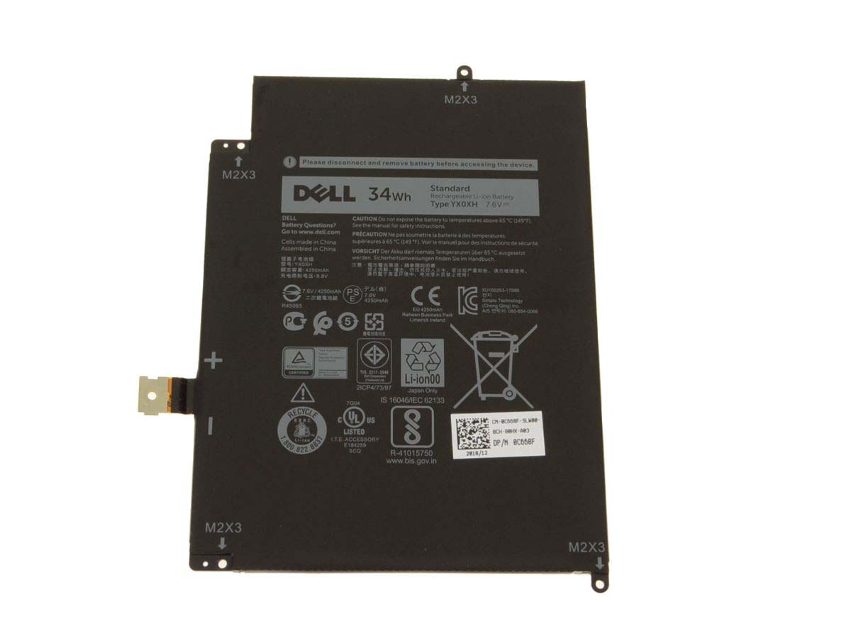 Original 4250mAh 34Wh Battery Dell Latitude 7285 2-in-1