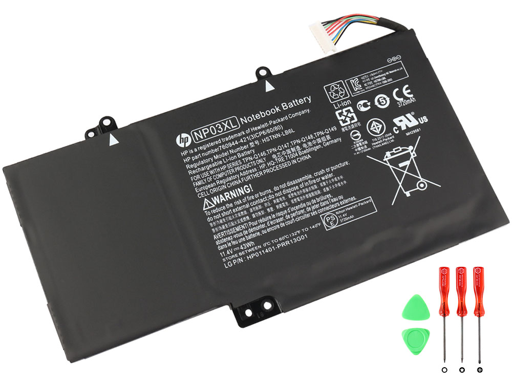 43Wh HP ENVY 15 x360 TPN-Q146 Series 15-u001xx x360 Battery