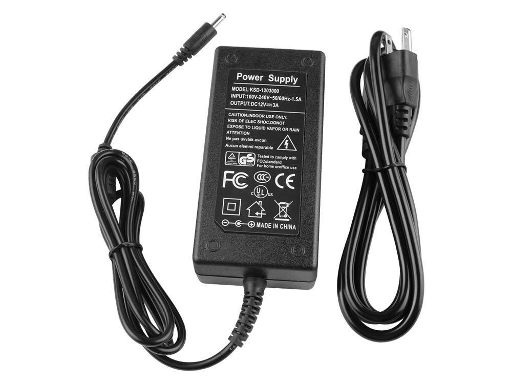 36W Charger Medion Akoya E2216T (MD 99940)(3.5mm*1.35mm) AC Adapter + Cable