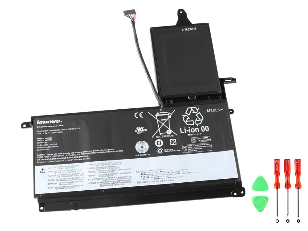 Original Battery Lenovo 45N1164 45N1165 4250mAh 63Wh