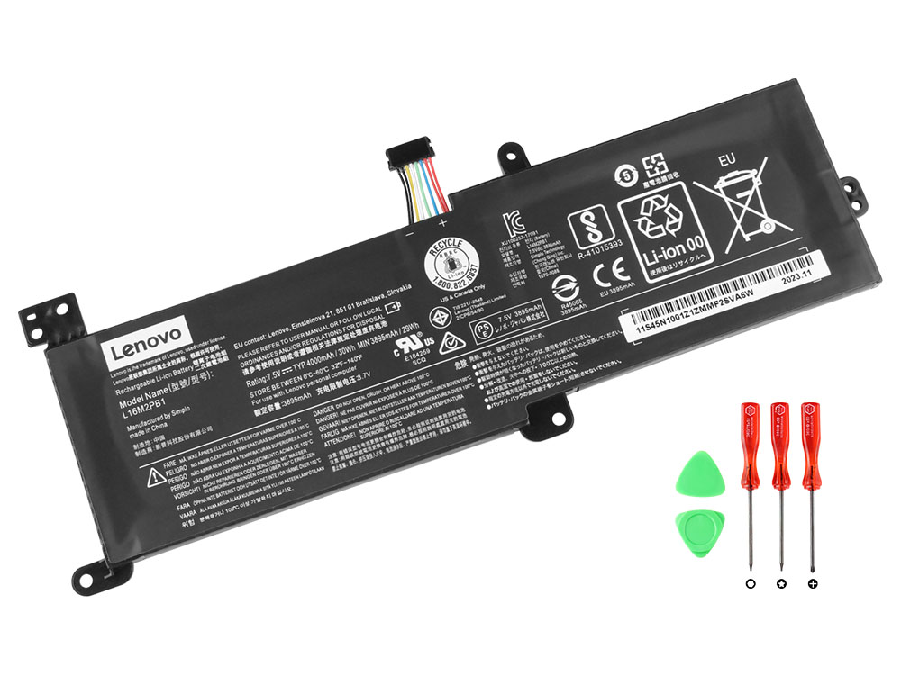 Original 30Wh 4030mAh 2 Cell Lenovo 5B10M88058 L16L2PB2 Battery