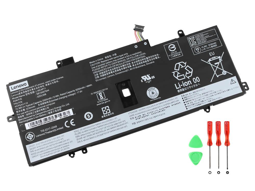 Original Battery Lenovo 02DL004 5B10W13930 3312mAh 51Wh