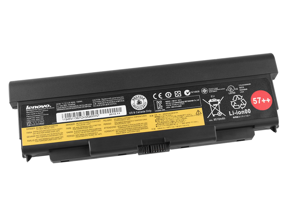 100Wh Lenovo ThinkPad W540 20BH T540P 20BE T540P 20BF Battery