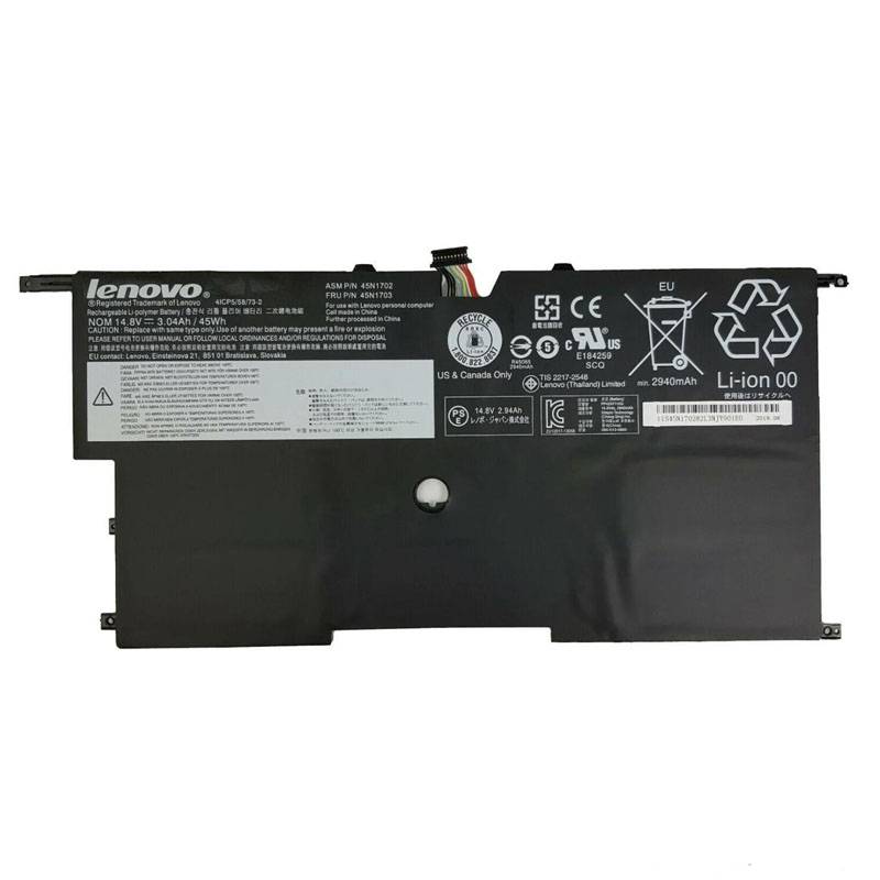 Original 45Wh Lenovo 45N1701 45N1702 ThinkPad New X1 Carbon 14 Battery