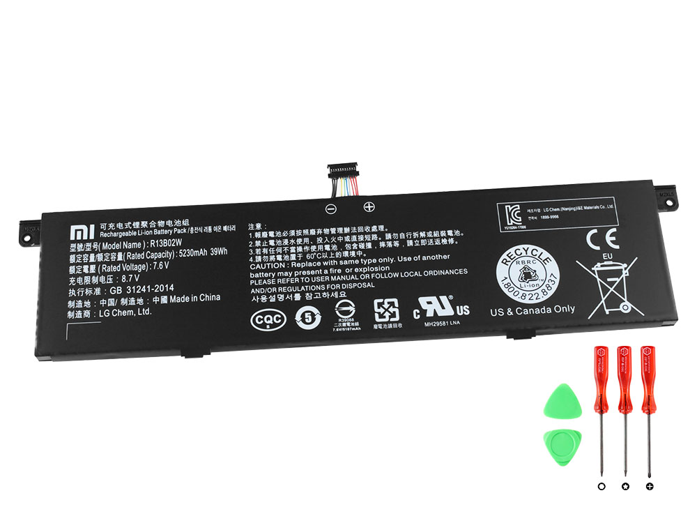 Original 5230mAh 39Wh Xiaomi Mi Air 13.3 Battery